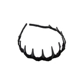 Zigzag Hair Band – Flexible Plastic Headband, black zigzag design for secure and comfortable hair styling.